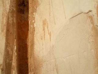 水、电管开槽施作