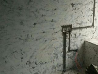 水、电管开槽施作