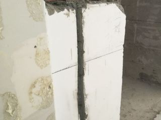 水、电管开槽施工