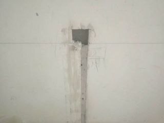 水、电管开槽施作