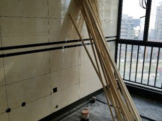 地砖铺贴及地面找平施作