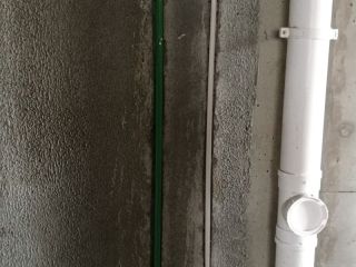 水、电管开槽施工