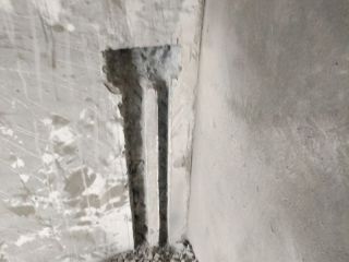 水、电管开槽施作