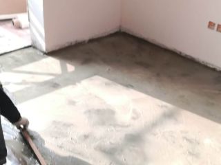 地砖铺贴及地面找平施作