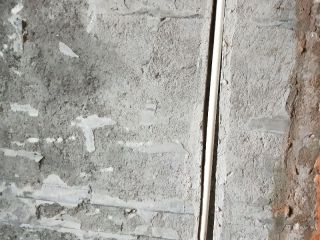 水、电管开槽施作