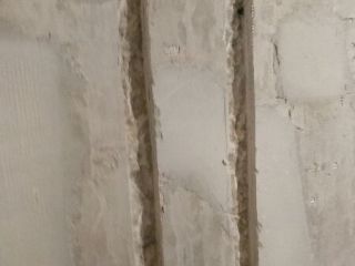 水、电管开槽施工
