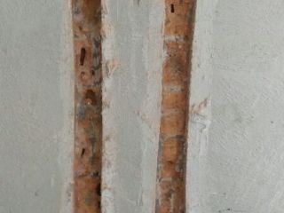 水、电管开槽施作