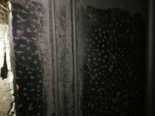 水、电管开槽施作