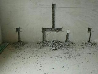 水电线管开槽施工