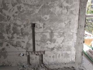 水电线管开槽施工
