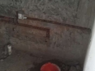 水、电管开槽施工