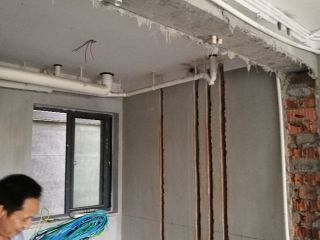 水电线管开槽施工