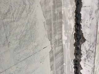 水、电管开槽施作