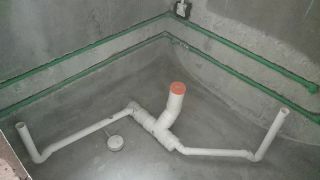 强、弱电布管，穿线施作