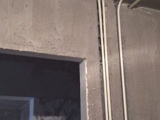 水、电管开槽施作