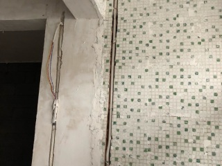 强、弱电布管，穿线施作