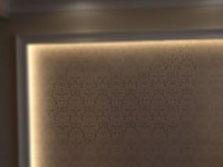现场背景墙及隔墙施作