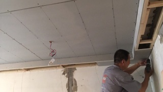 石膏板吊顶施作