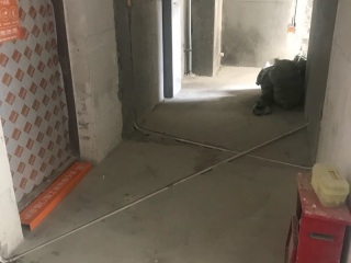 水、电管开槽施工
