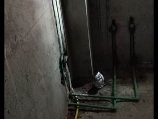水、电管开槽施作