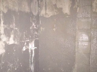 水、电管开槽施作