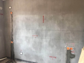 水电线管开槽施工