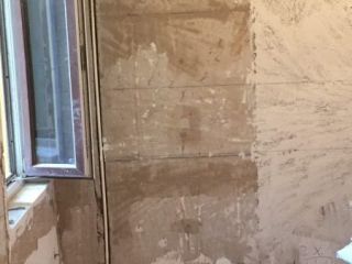 水、电管开槽施作