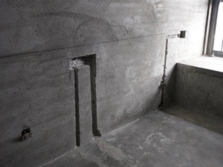 水、电管开槽施工