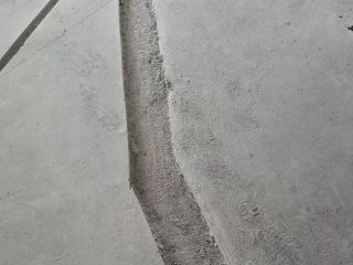 水、电管开槽施作