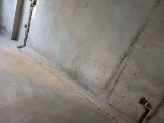 水、电管开槽施作