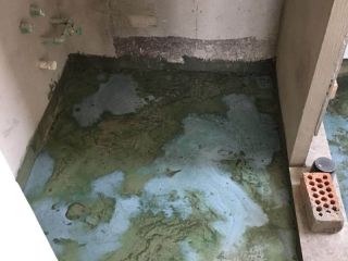 地砖铺贴及地面找平施作