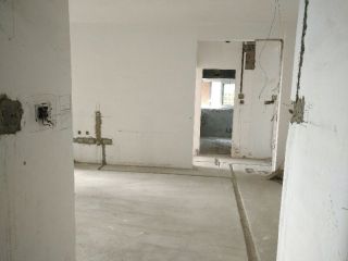 水、电管开槽施作