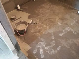 地砖铺贴及地面找平施作