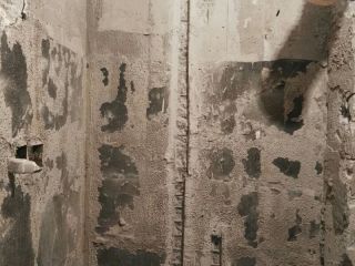 水、电管开槽施作