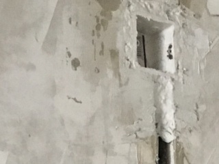 水、电管开槽施作