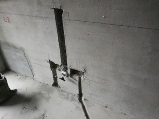 水电线管开槽施工