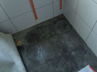 地砖铺贴及地面找平施作