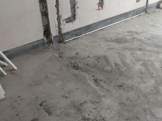 水、电管开槽施工