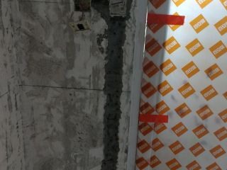 水、电管开槽施作