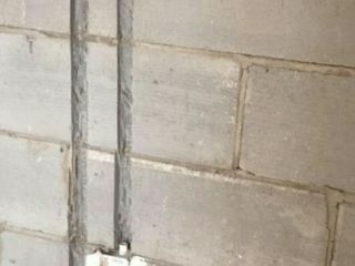 水、电管开槽施作