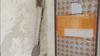 水、电管开槽施工