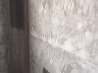 水、电管开槽施作