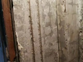 水、电管开槽施作