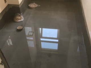 地砖铺贴及地面找平施作
