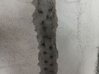 水、电管开槽施作