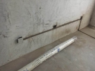 水电线管开槽施工