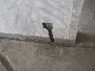 水、电管开槽施工