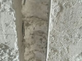 水、电管开槽施作