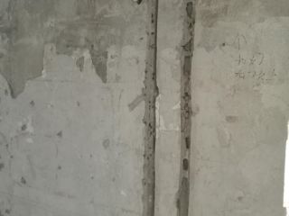 水、电管开槽施作