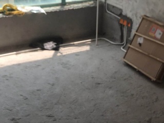 水、电管开槽施作